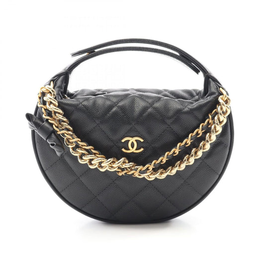 CHANEL Matelassé Mini Handbag in Black Calfskin - Timeless Elegance