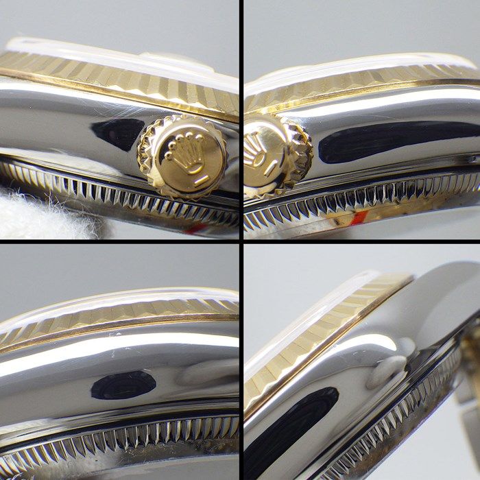 Rolex Datejust 79173 - 2001, Roman Index, White Dial, K18YG & SS