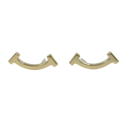 TIFFANY＆CO T-Smile Earrings in K18 Yellow Gold - Exquisite Elegance