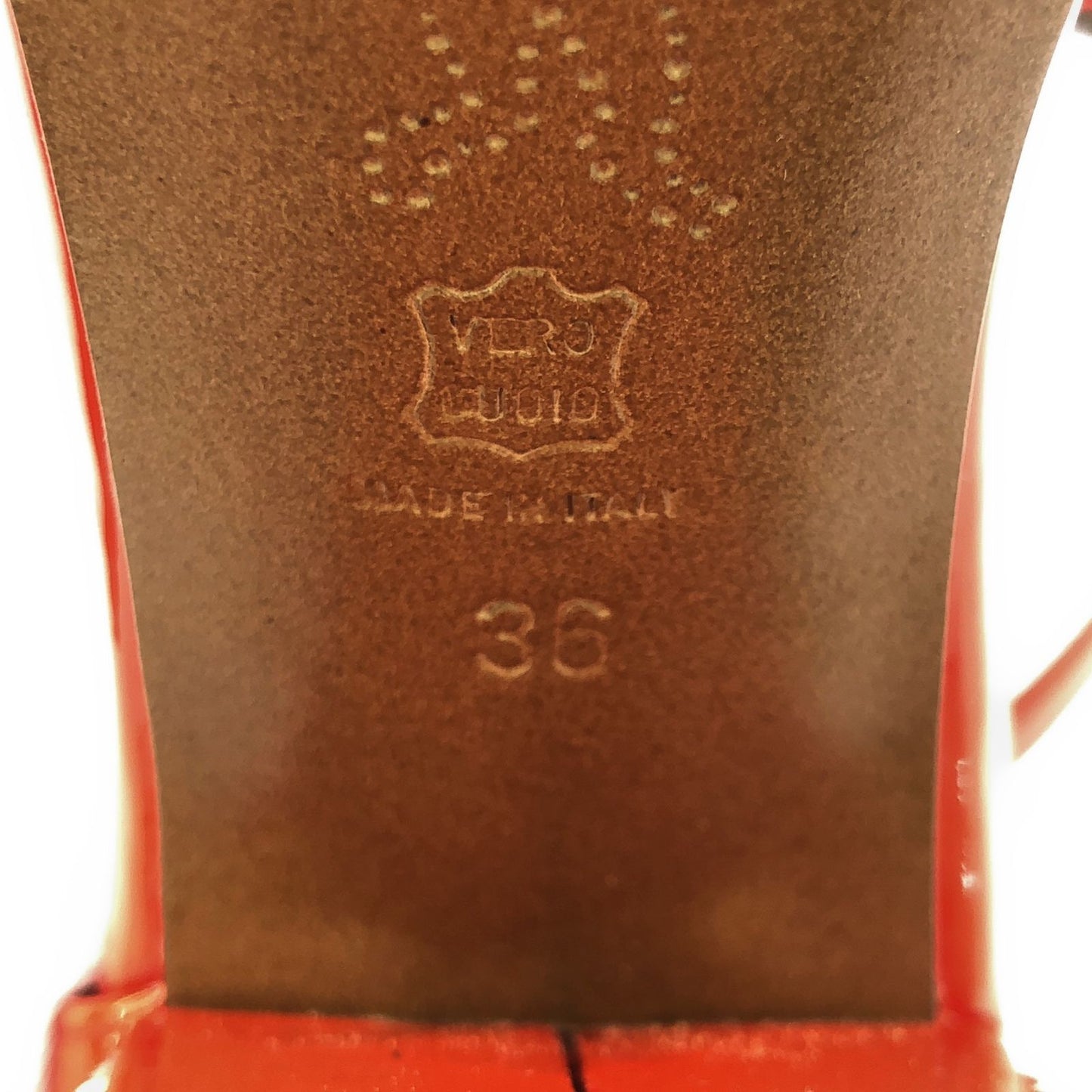 MARNI Orange Patent Leather Pumps - Timeless Elegance