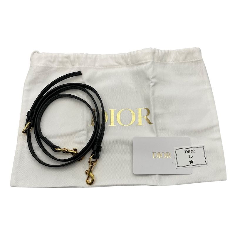 Christian Dior Calo Double Pouch Shoulder Bag - Black & Gold