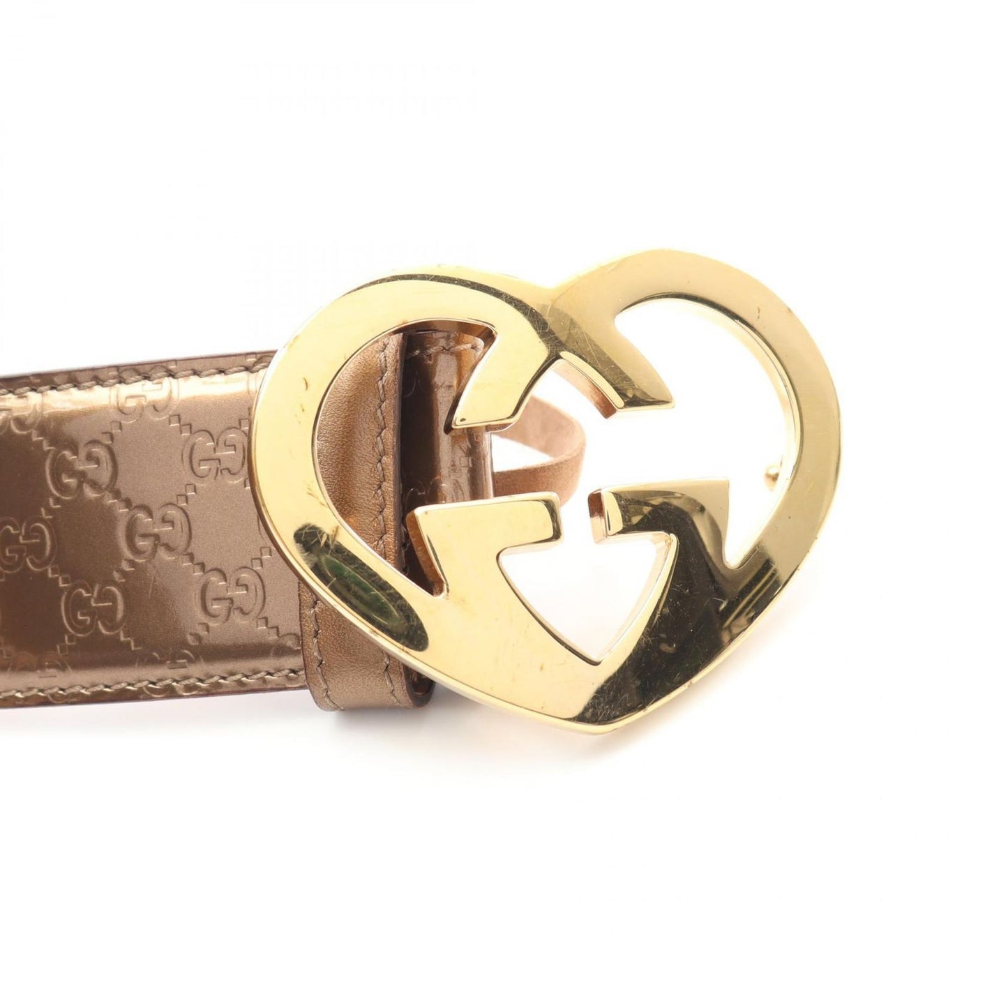GUCCI Lovely Guccissima Patent Leather Belt - Timeless Elegance