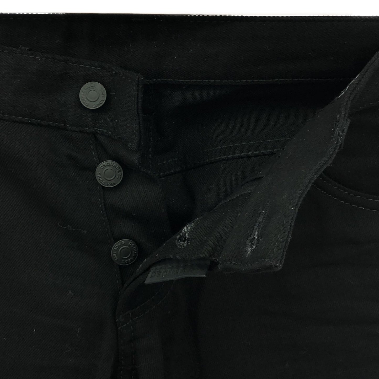 DSQUARED2 Black Cotton Skinny Pants - Timeless Elegance