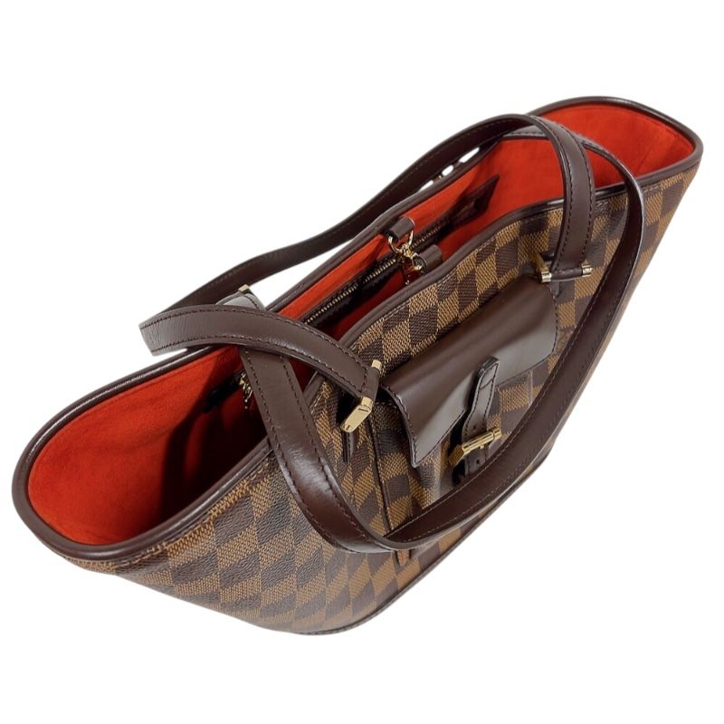 Louis Vuitton Monceau PM Handbag - Brown Damier Canvas with Gold Hardware