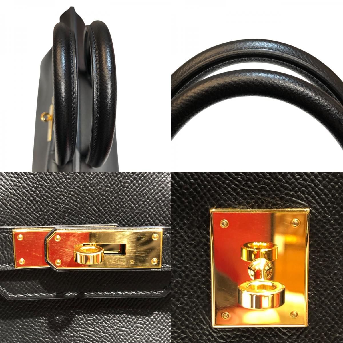 HERMES Birkin 30 D Stamp Black & Gold Hardware - Exquisite Craftsmanship