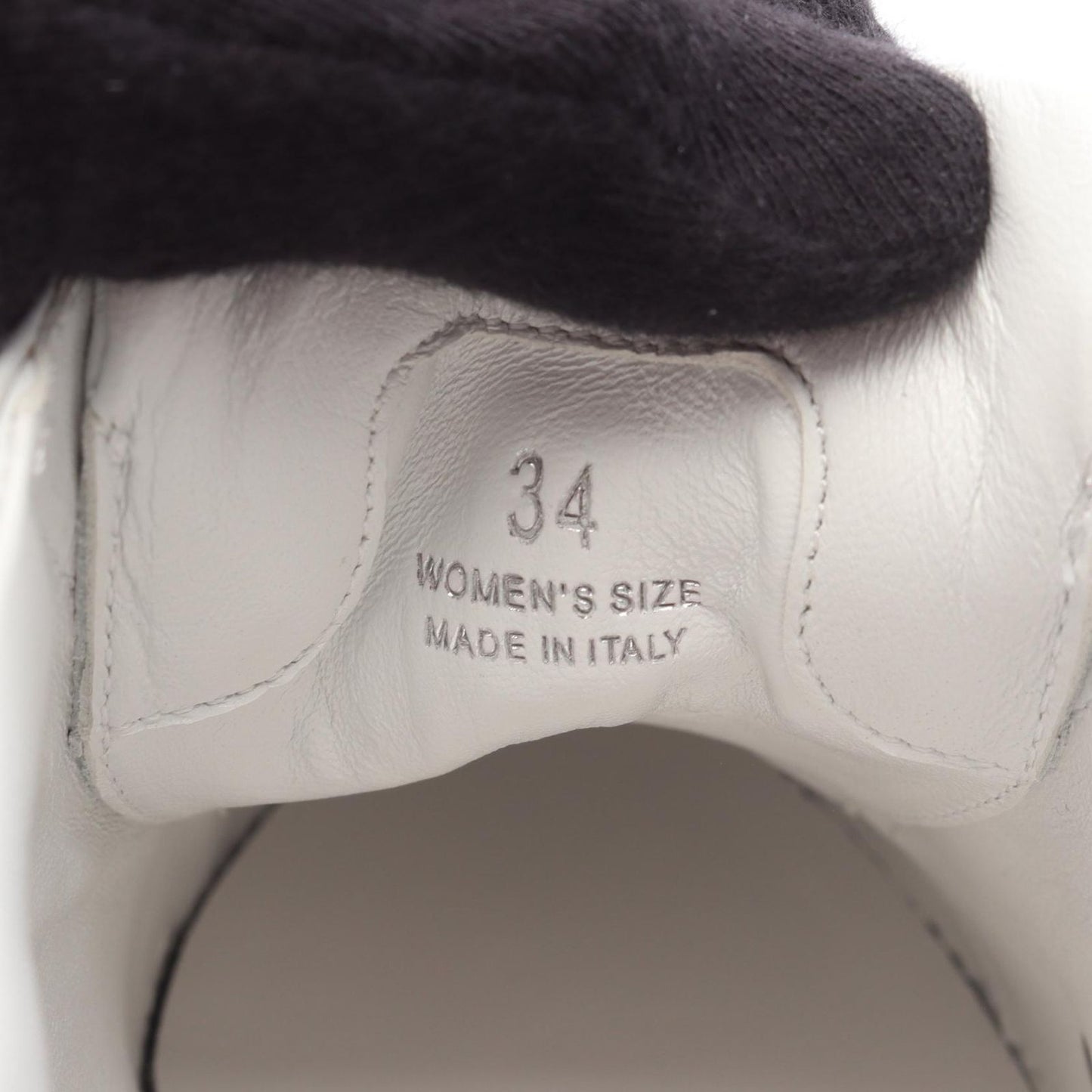 Roger Vivier VIV SKATE Leather Sneakers - Pristine White - Size 34