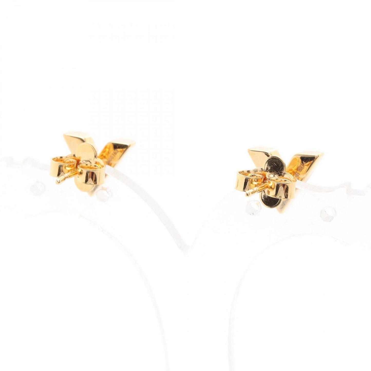 Louis Vuitton Essential V Stud Earrings in Gold Plated Finish