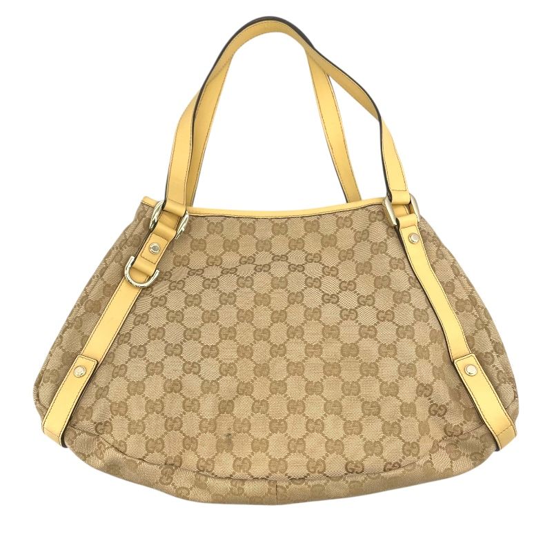 GUCCI Abbey Tote Bag 130736 Beige GG Canvas - Exquisite Luxury