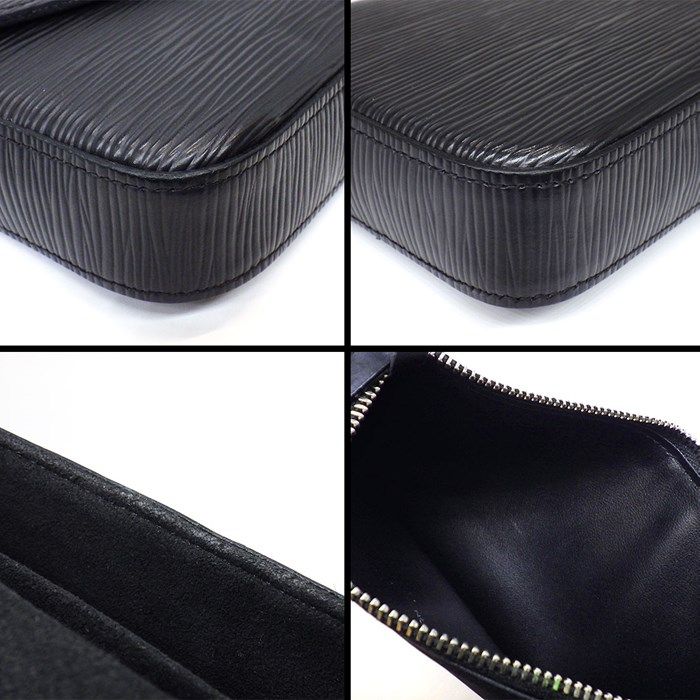 Louis Vuitton Pochette Felicie M81876 Black Epi Leather Shoulder Bag