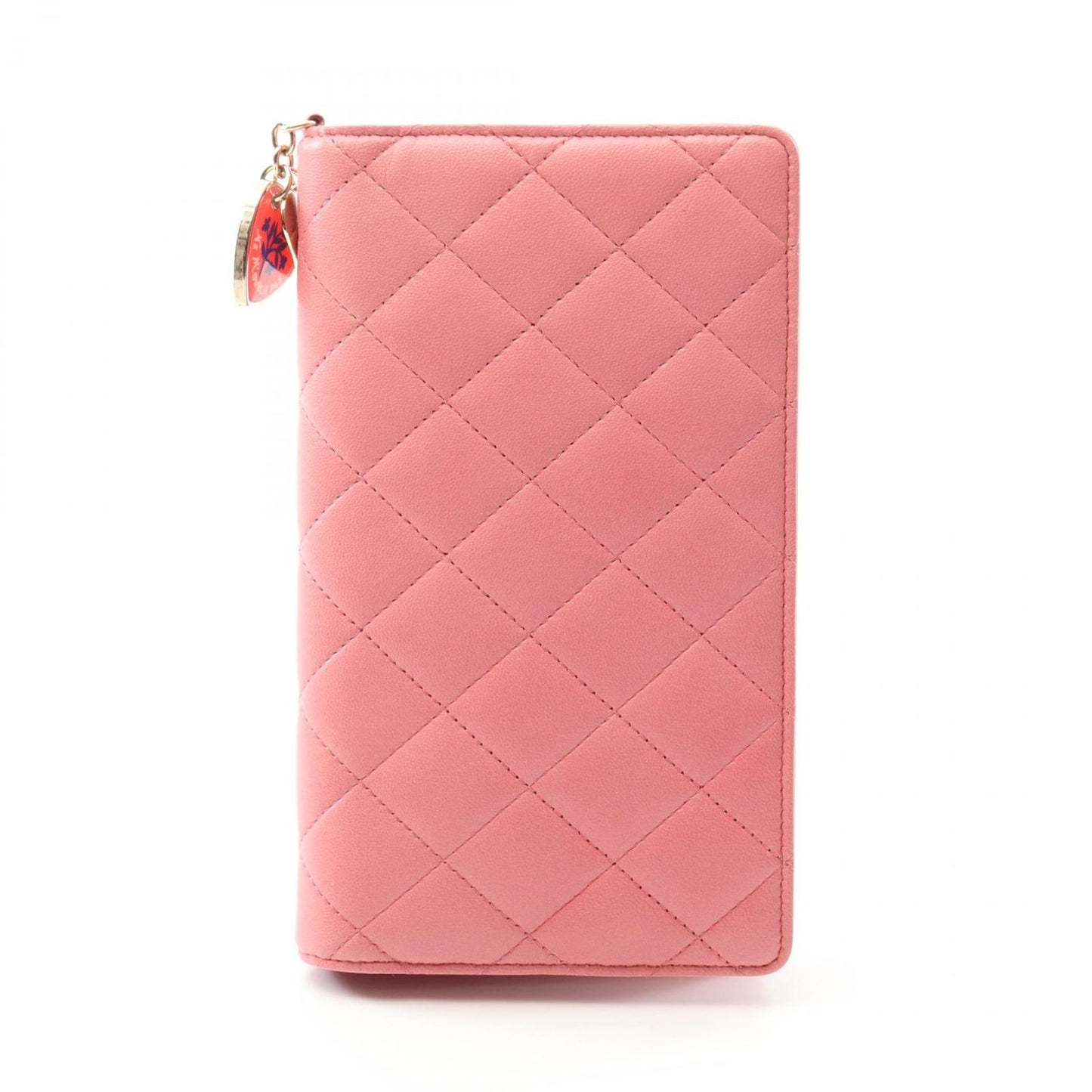 CHANEL Matelassé Pink Lambskin Wallet - Exquisite Luxury