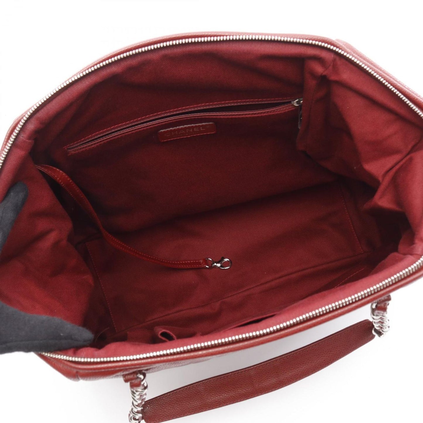 CHANEL Coco Mark Bordeaux Leather Tote Bag - Exquisite Craftsmanship