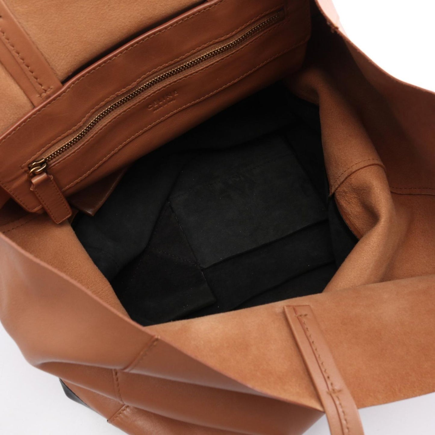 CELINE Horizontal Cabas Tote Bag - Timeless Elegance in Leather