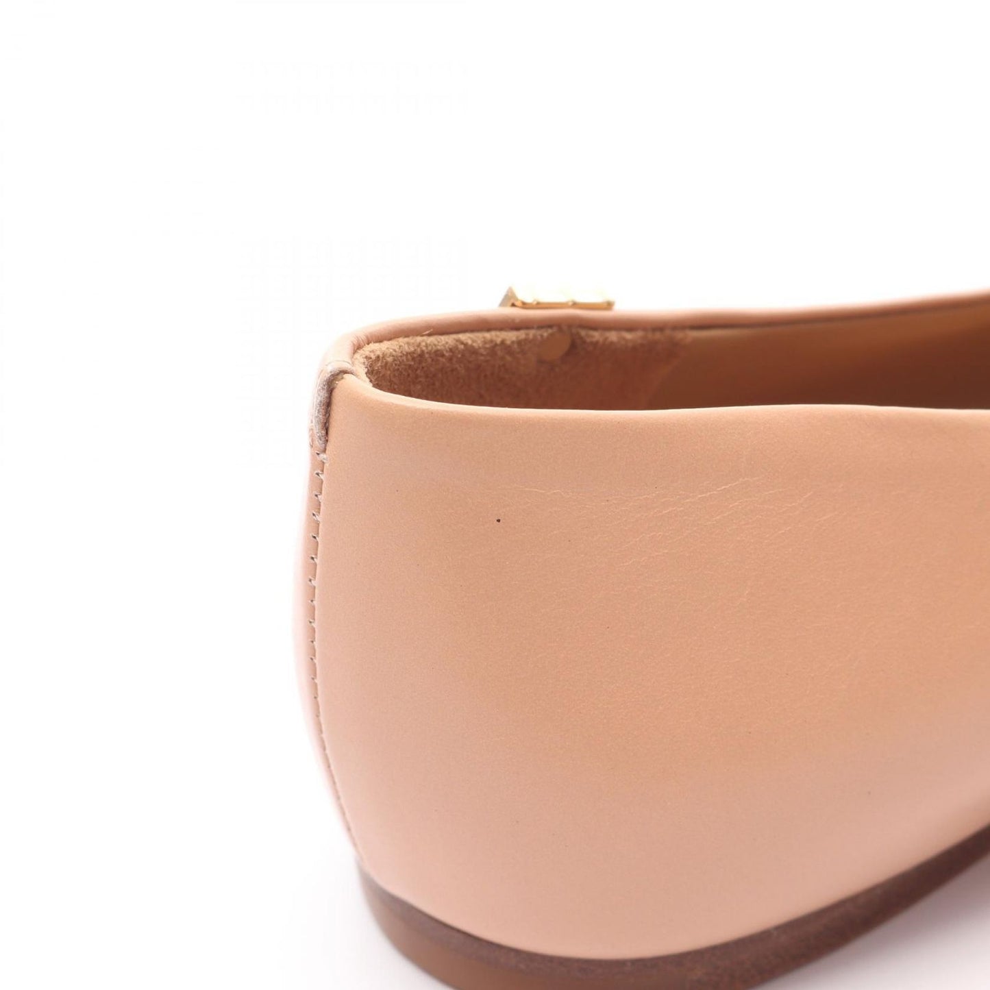 Tory Burch Pink Beige Leather Flats - Elegant & Timeless