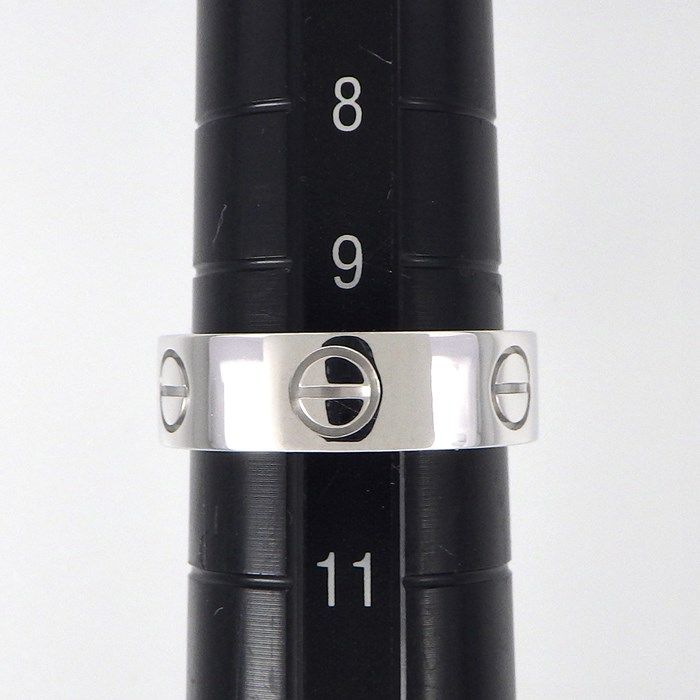 Cartier Love Ring Classic Model MM in K18 White Gold - Size 10