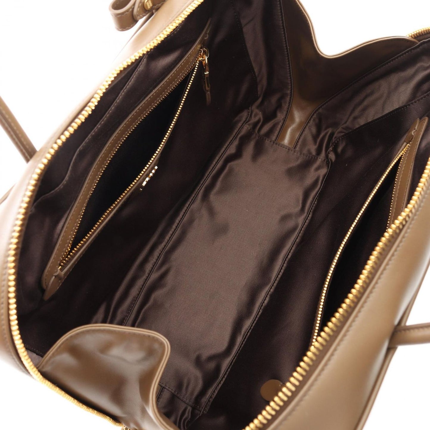 Miu Miu Bow Handbag 5BB117 in Khaki Leather - Timeless Elegance