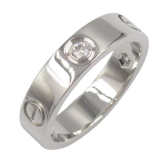 Cartier Love Ring 3PD K18WG Diamond - Timeless Elegance