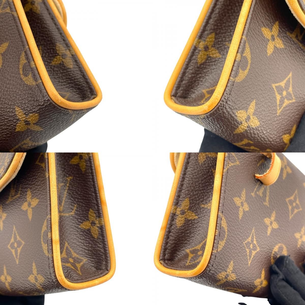 Louis Vuitton Pochette Florentine M51855 Monogram Brown Shoulder Bag