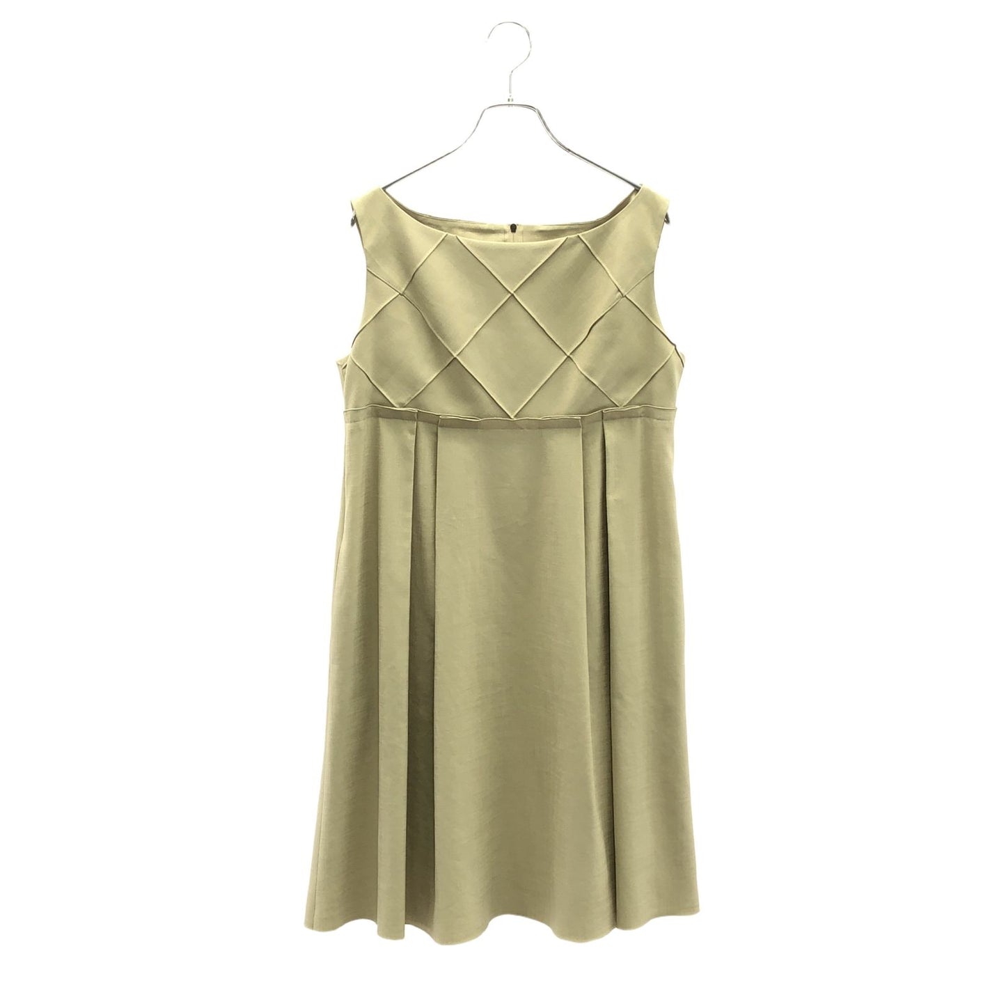 FOXEY NEW YORK Beige Sleeveless Dress - Timeless Elegance