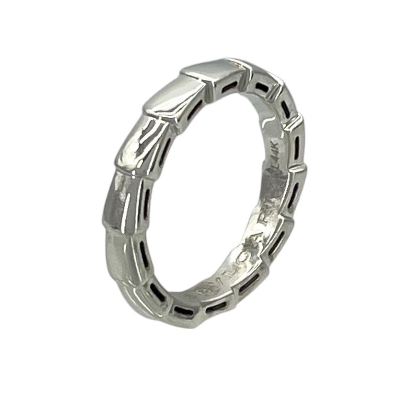 BVLGARI Serpenti Ring in 750 White Gold - Timeless Elegance