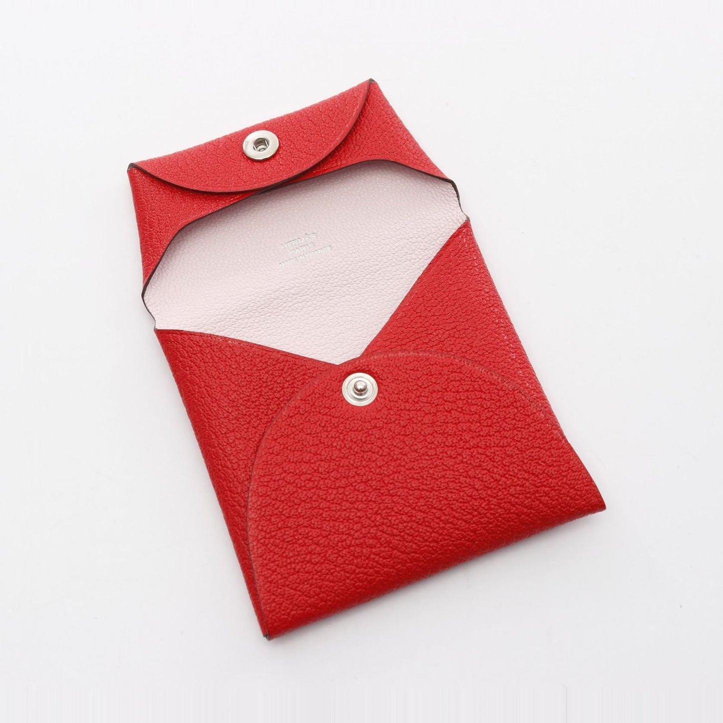 HERMES Bastia Verso Coin Case in Rouge de Coeur/Rose Darling
