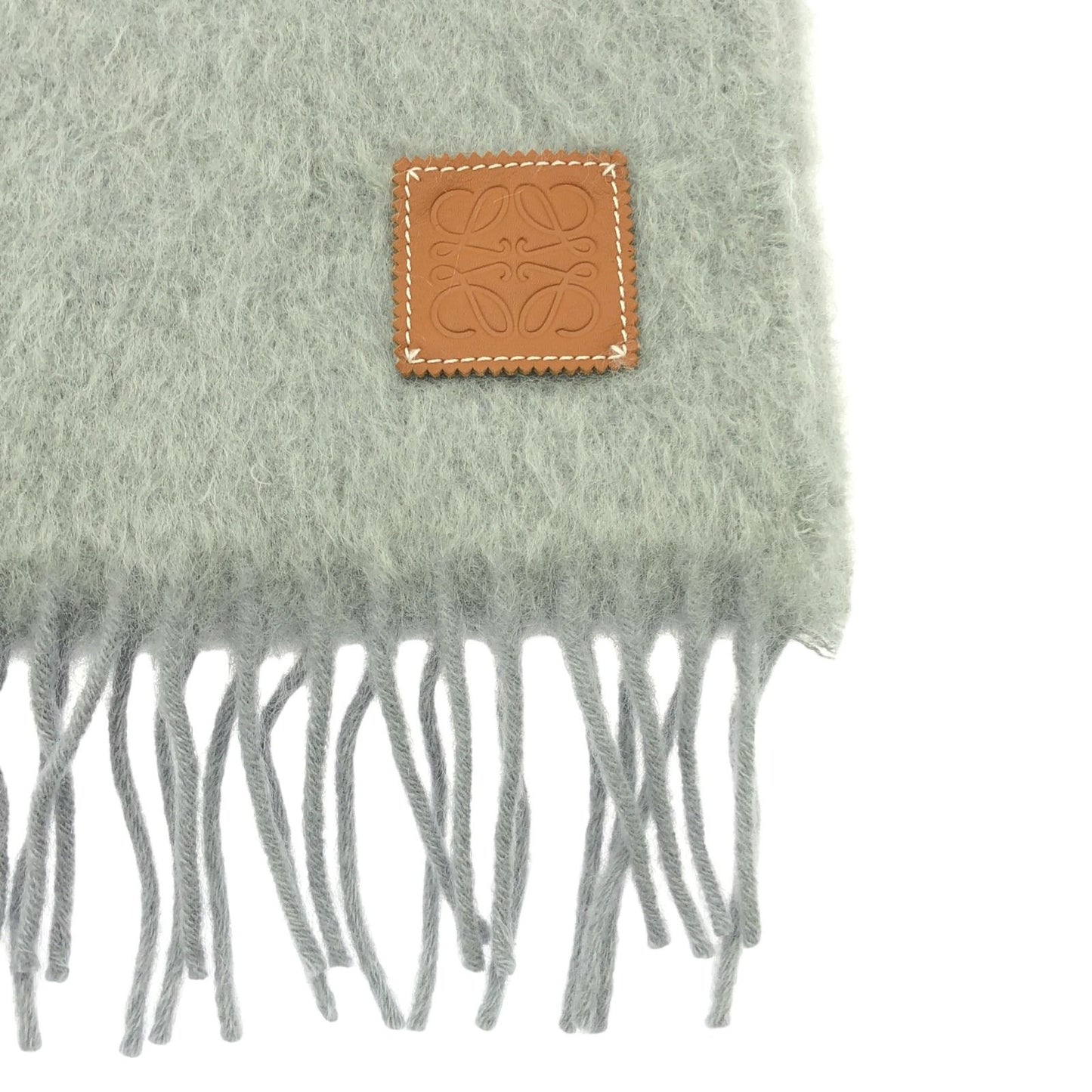 LOEWE Grey Wool Scarf - Timeless Elegance for All