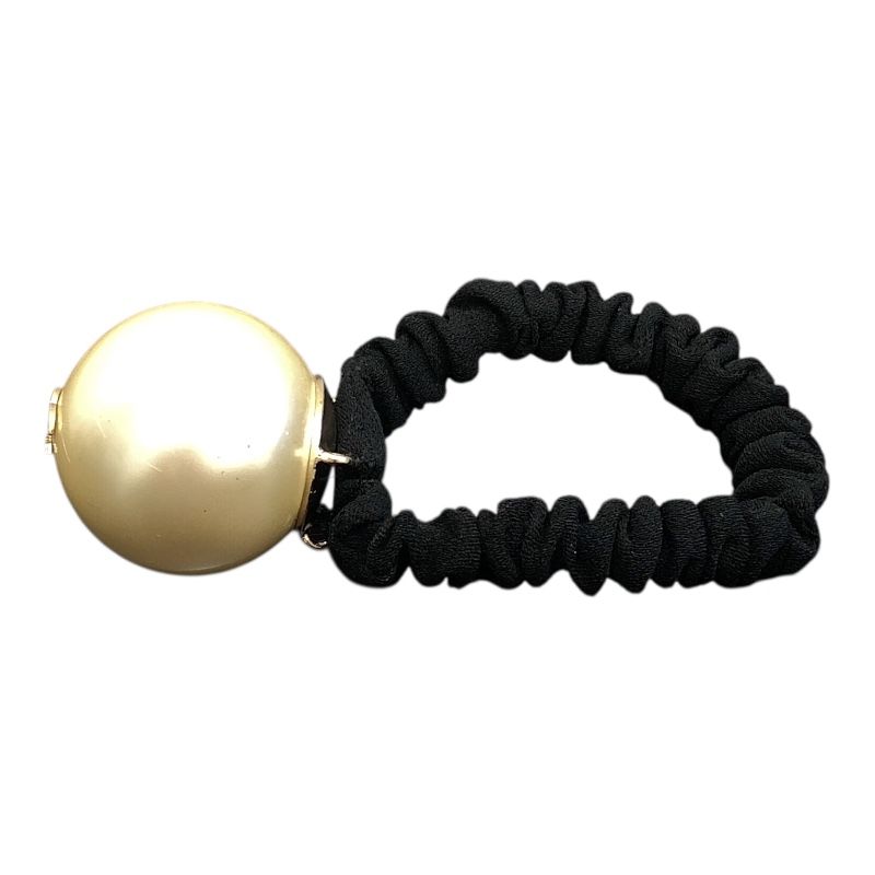 CHANEL Coco Mark Chouchou with Faux Pearls - Exquisite Hair Accessory