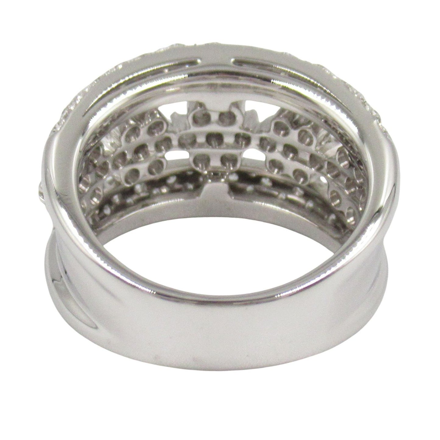 Ponte Vecchio Diamond Ring in 18K White Gold - Size 11