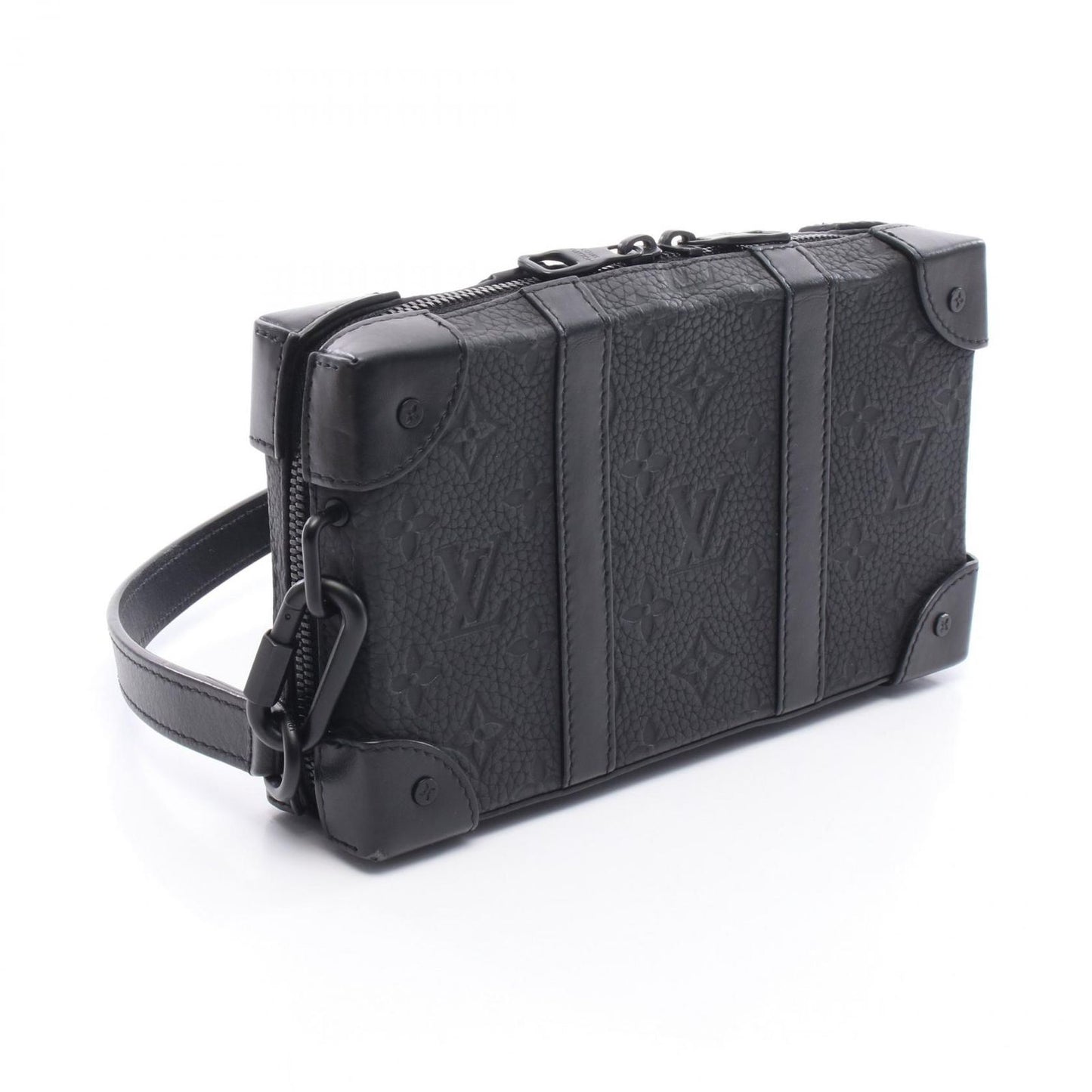 Louis Vuitton Soft Trunk Wallet Shoulder Bag in Noir Leather