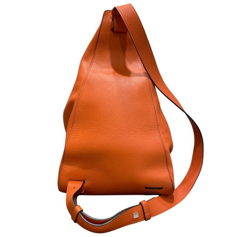 LOEWE Anton Sling Bag in Orange Leather - Exclusive Men's Body Bag