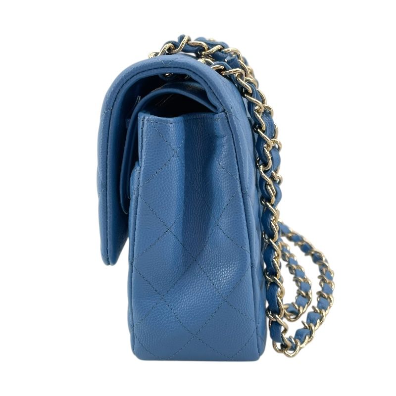 CHANEL Matelassé 25 Black Caviar Skin Shoulder Bag