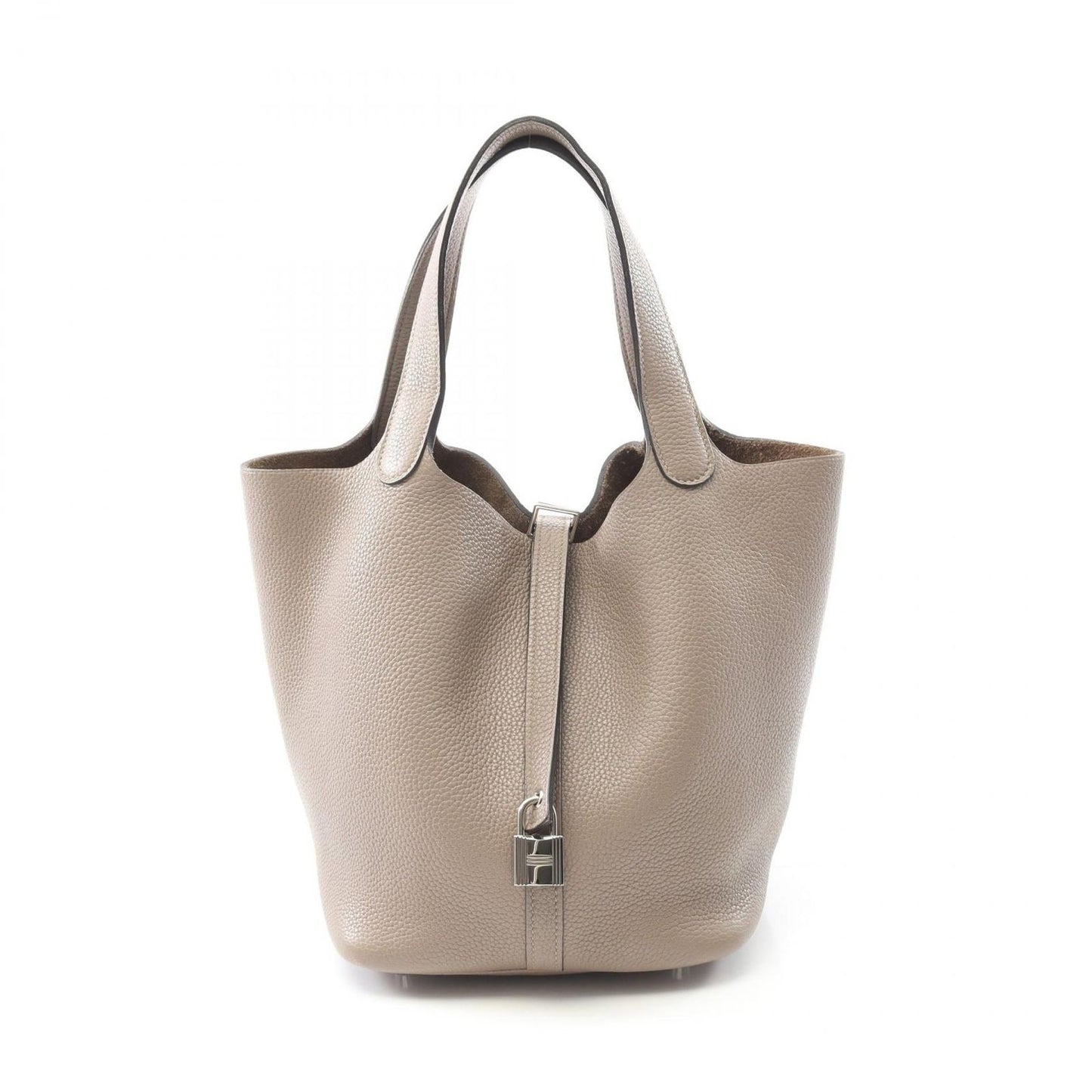 HERMES Picotin Lock MM Handbag in Turtledove Gray - Exquisite Craftsmanship