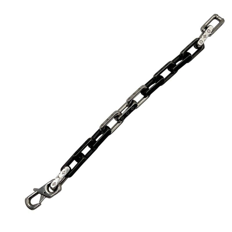 Louis Vuitton Monogram Chain Bracelet in Silver & Black