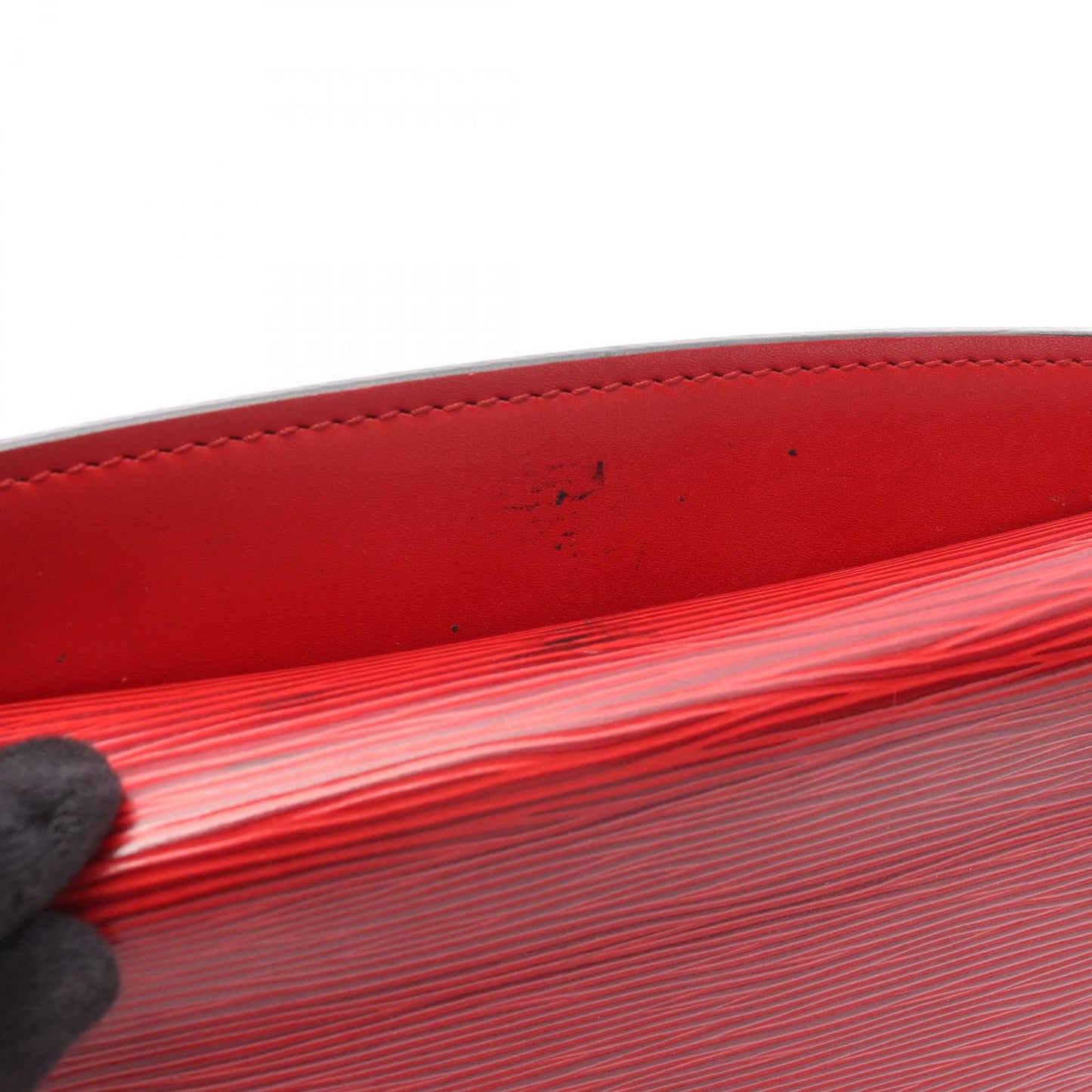 Louis Vuitton Grunel Epi Shoulder Bag in Castilian Red - Timeless Elegance