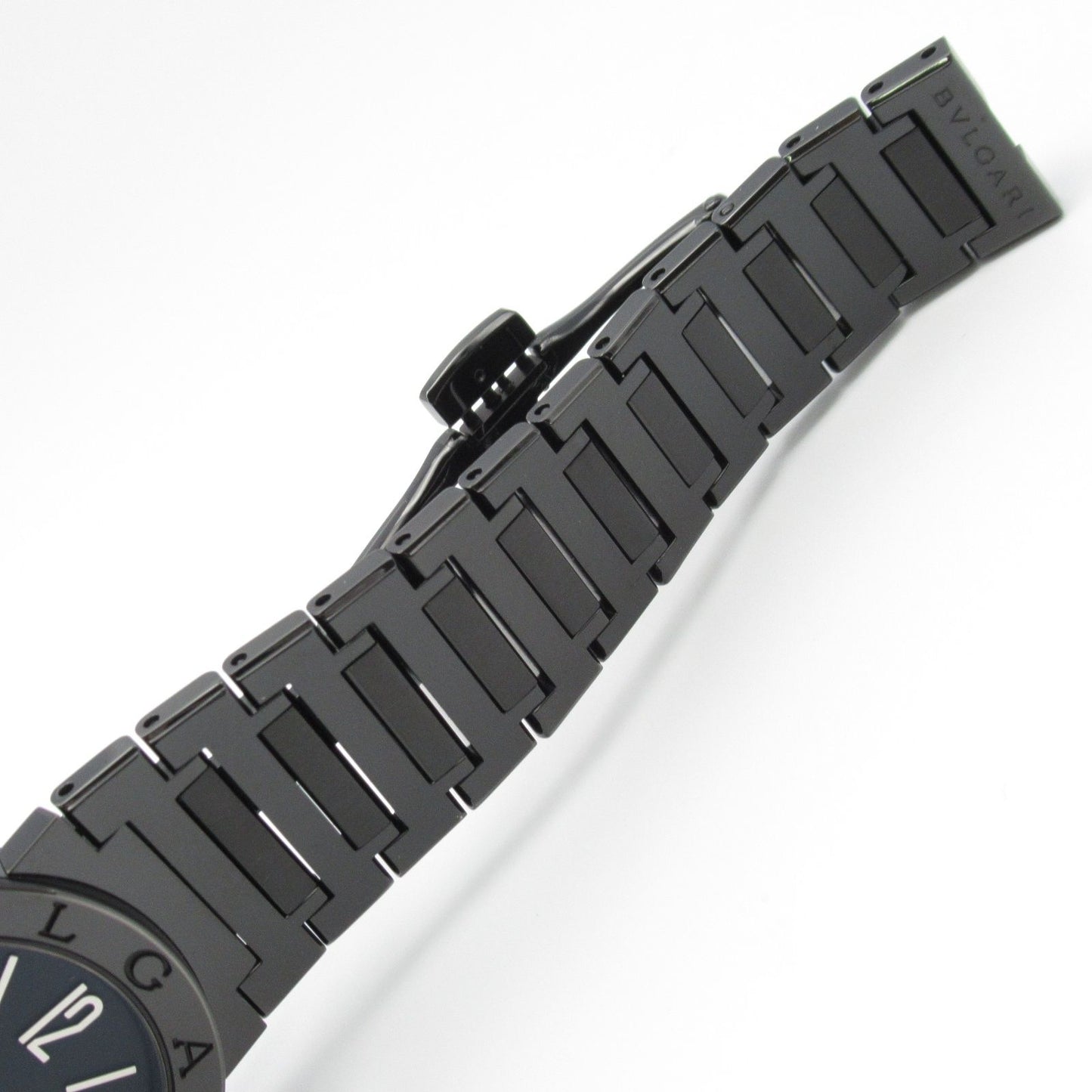 BVLGARI Bvlgari 12P Diamond Black Stainless Steel Watch BB33S