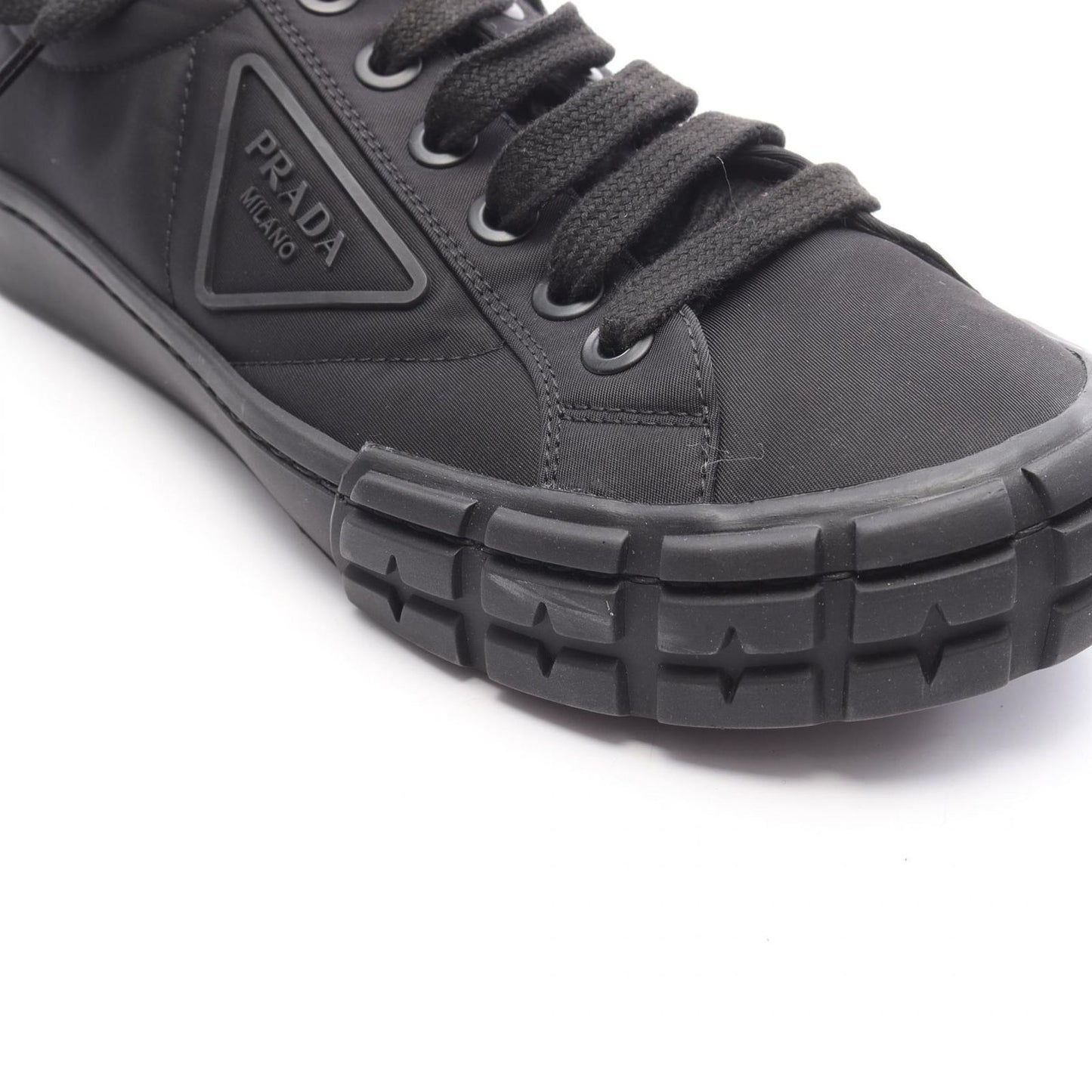 PRADA RE-NYLON Wheel Cassette Sneakers - Timeless Black Elegance
