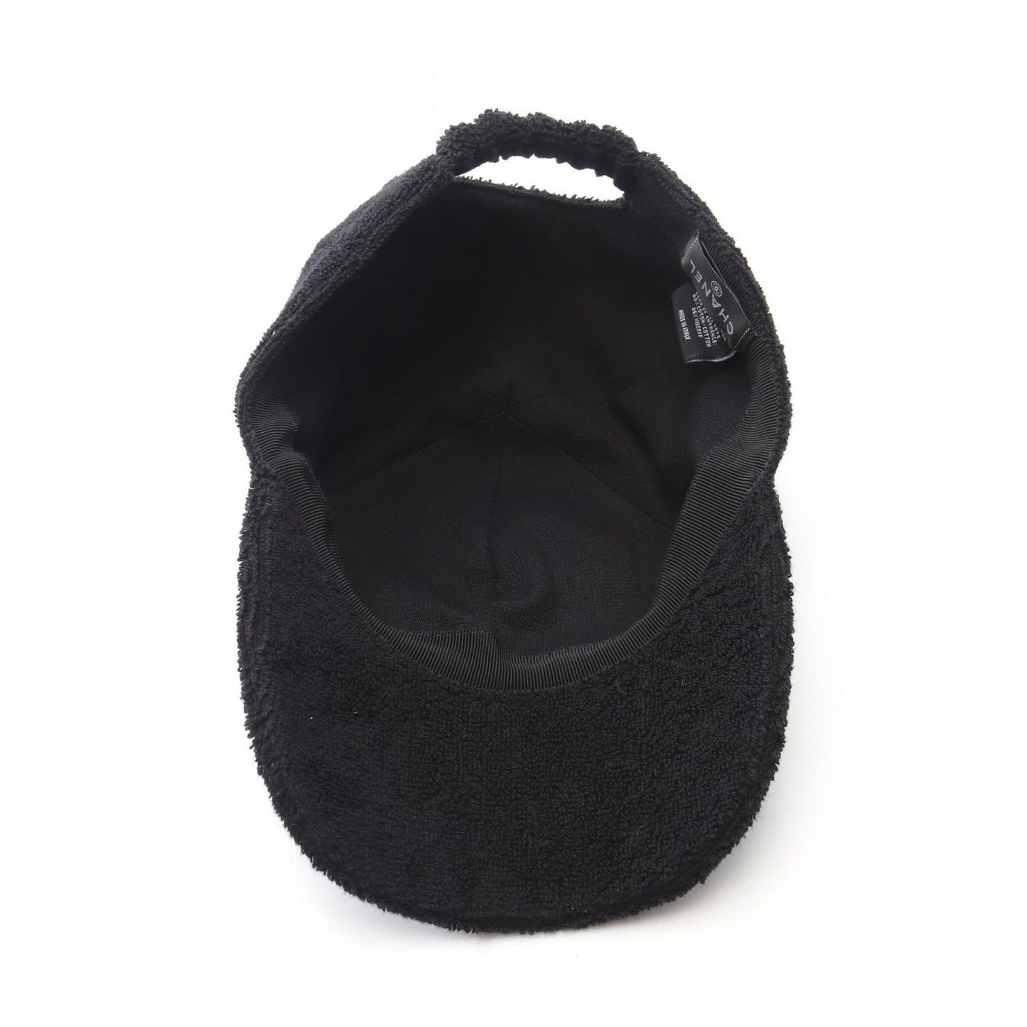 CHANEL Coco Mark Black Pile Cap - Timeless Elegance