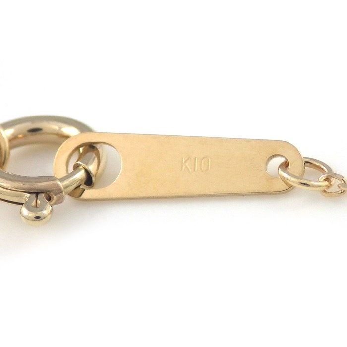 Rose Cut Peridot, Blue Topaz & Yellow Sapphire Necklace in K10YG