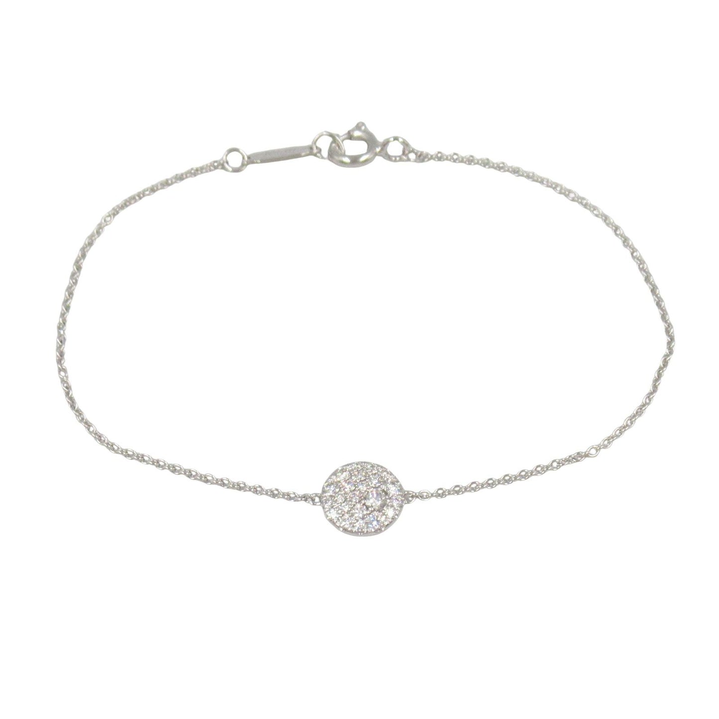 TIFFANY & CO Diamond Bracelet in K18 White Gold - Exquisite Elegance