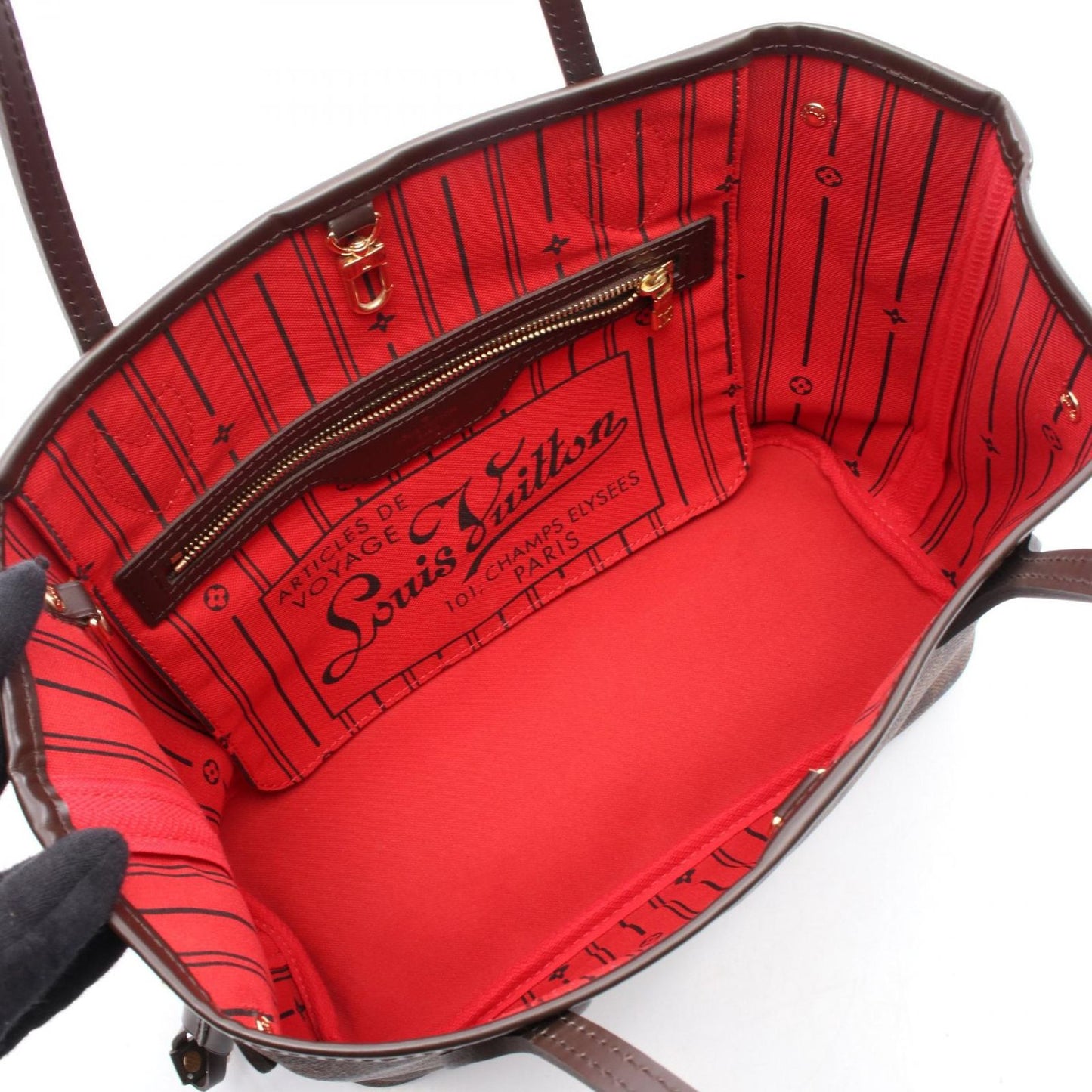 Louis Vuitton Neverfull PM Damier Ebene Tote Bag - Timeless Elegance