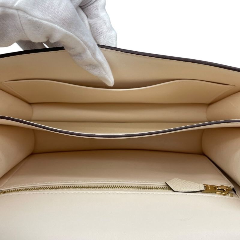 HERMES Constance 24 Nat Leather Shoulder Bag with Gold Hardware