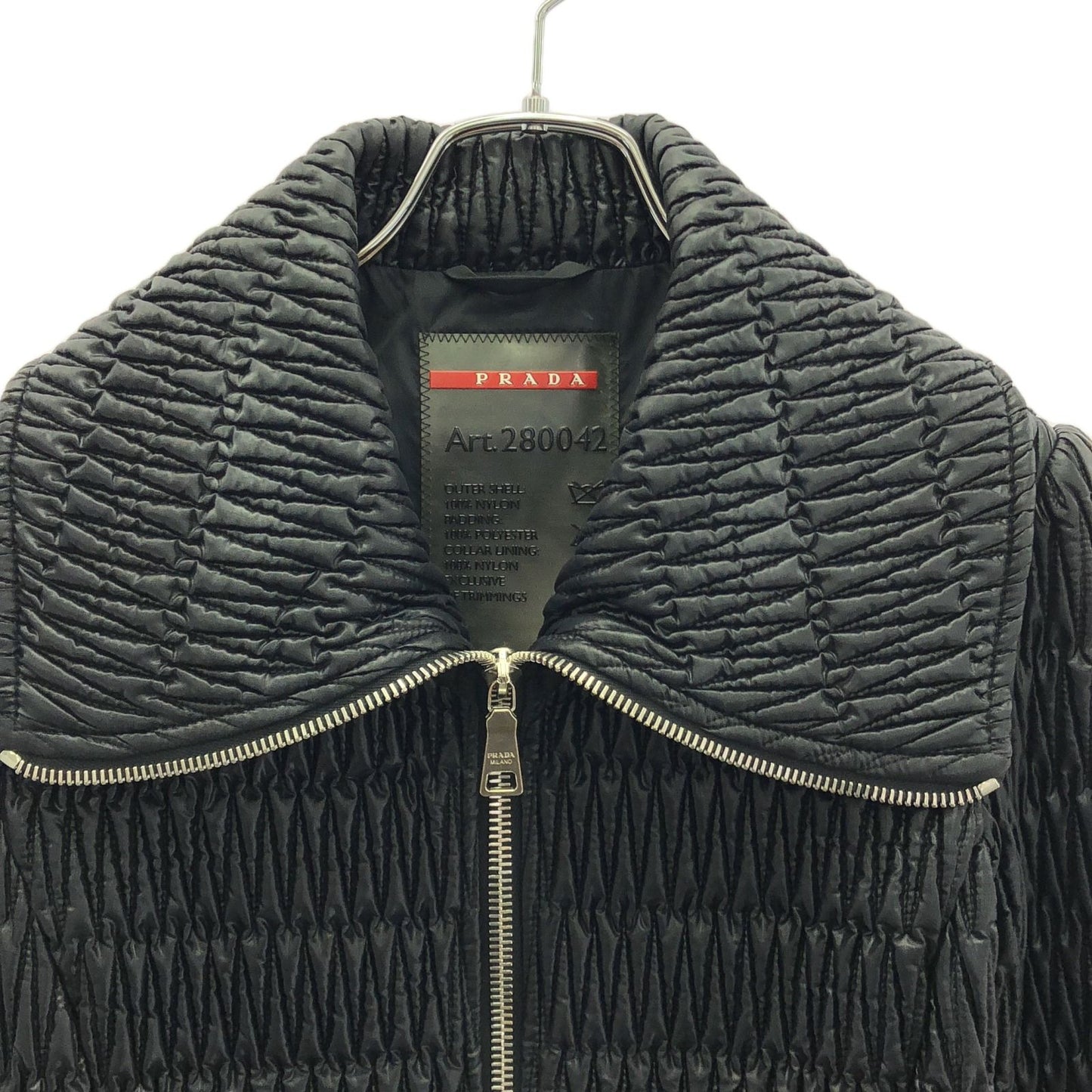 PRADA SPORT LINEA ROSSA Black Nylon Jacket - Timeless Elegance