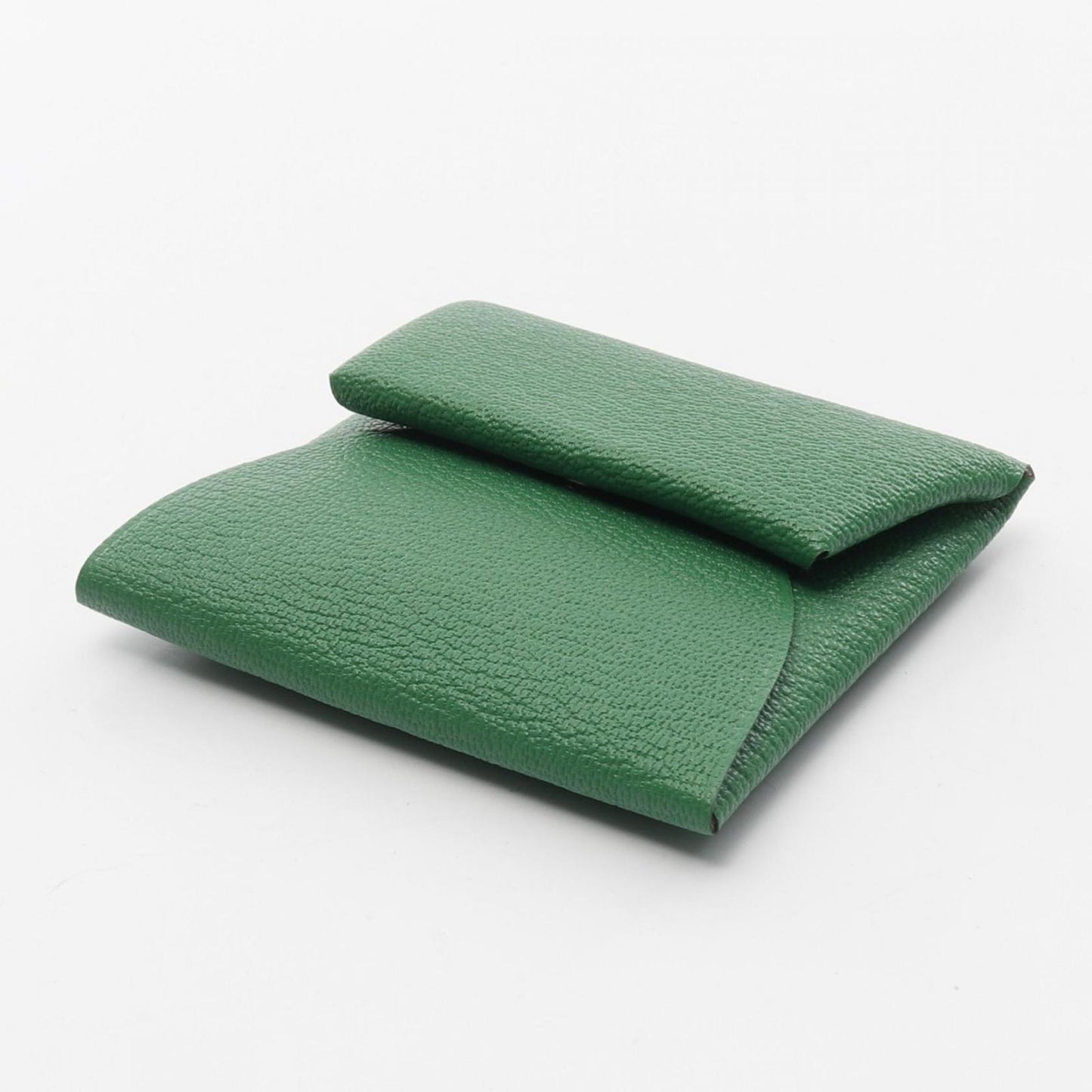 HERMES Bastia Verso Coin Case in Bamboo/Rose Darlene Goat Skin