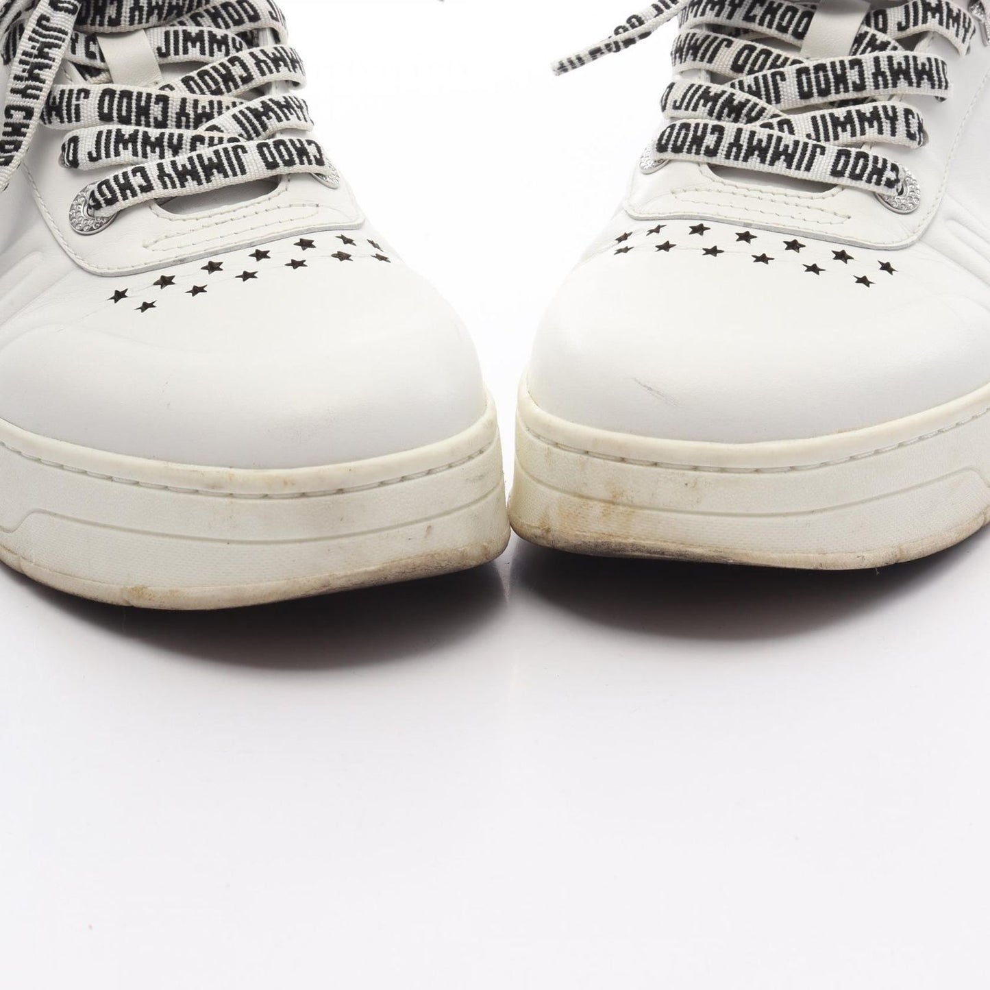 Jimmy Choo Hawaii Sneakers in White Leather - Timeless Elegance