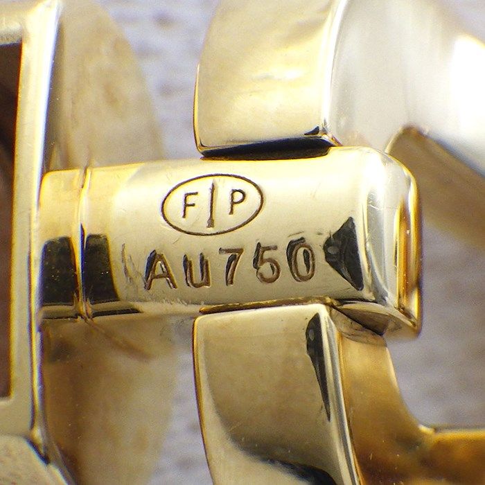 FRED Force 10 Large Model Bracelet in K18YG & White Shell