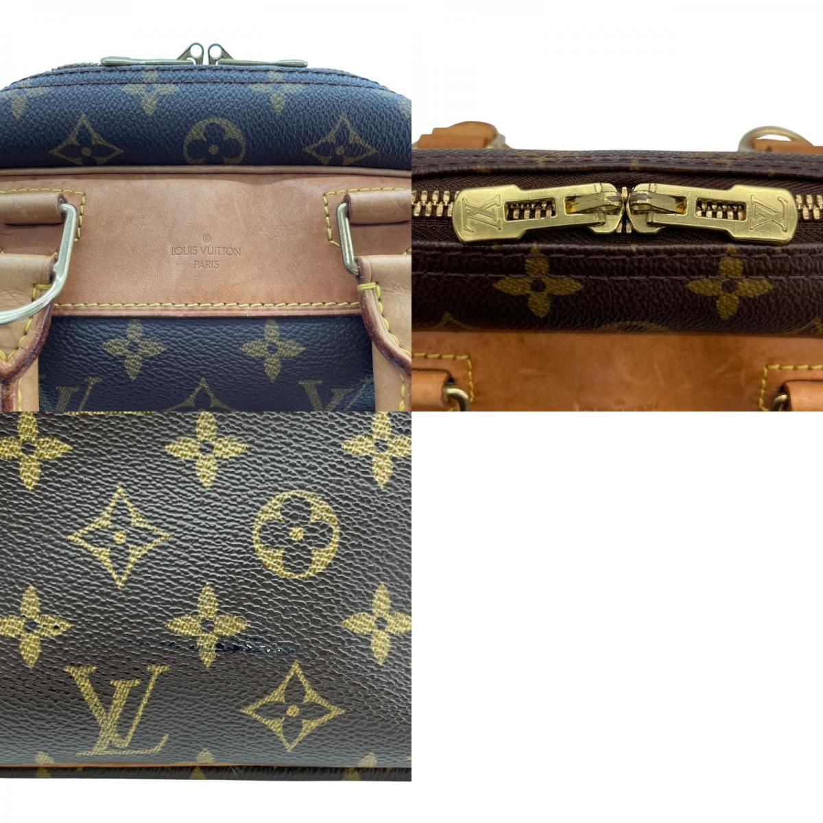 Louis Vuitton Deauville Monogram Canvas Handbag - Brown