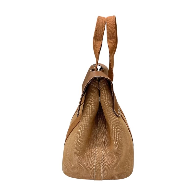 HERMES Valparaiso PM Handbag in Gold with Silver Hardware