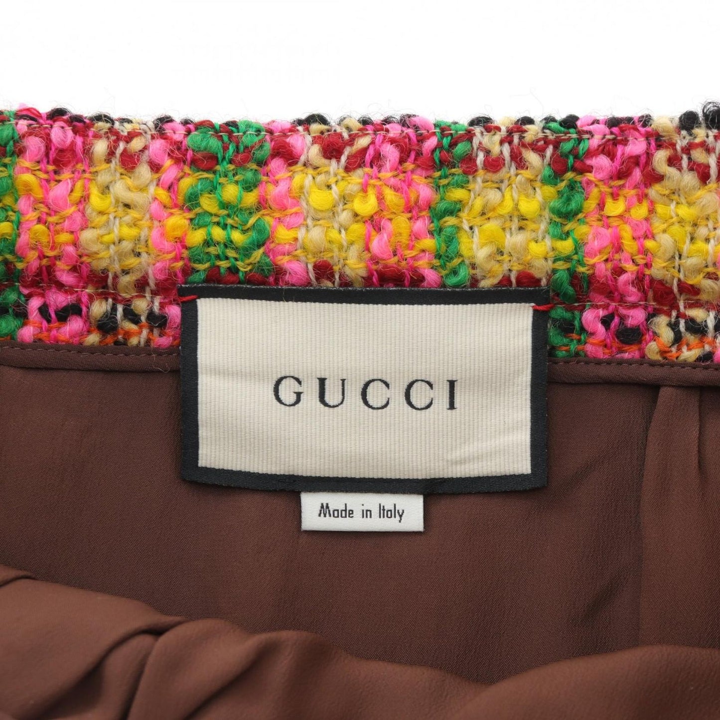 GUCCI Multicolor Tweed Skirt - Exquisite Wool & Silk Blend