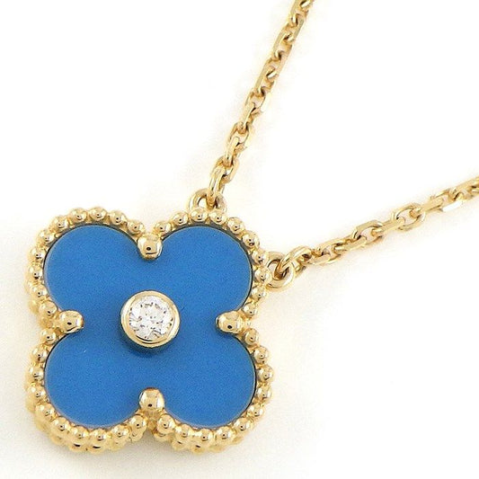 Van Cleef & Arpels Vintage Alhambra Necklace with Diamond
