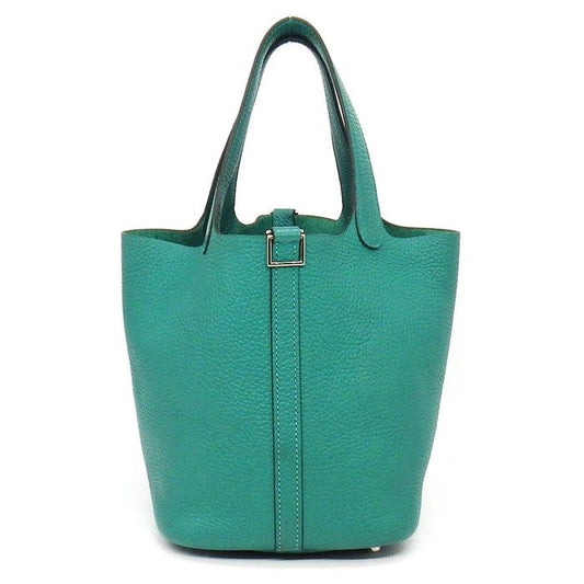 HERMES Picotin Lock PM Handbag - Green Togo Leather, 2020