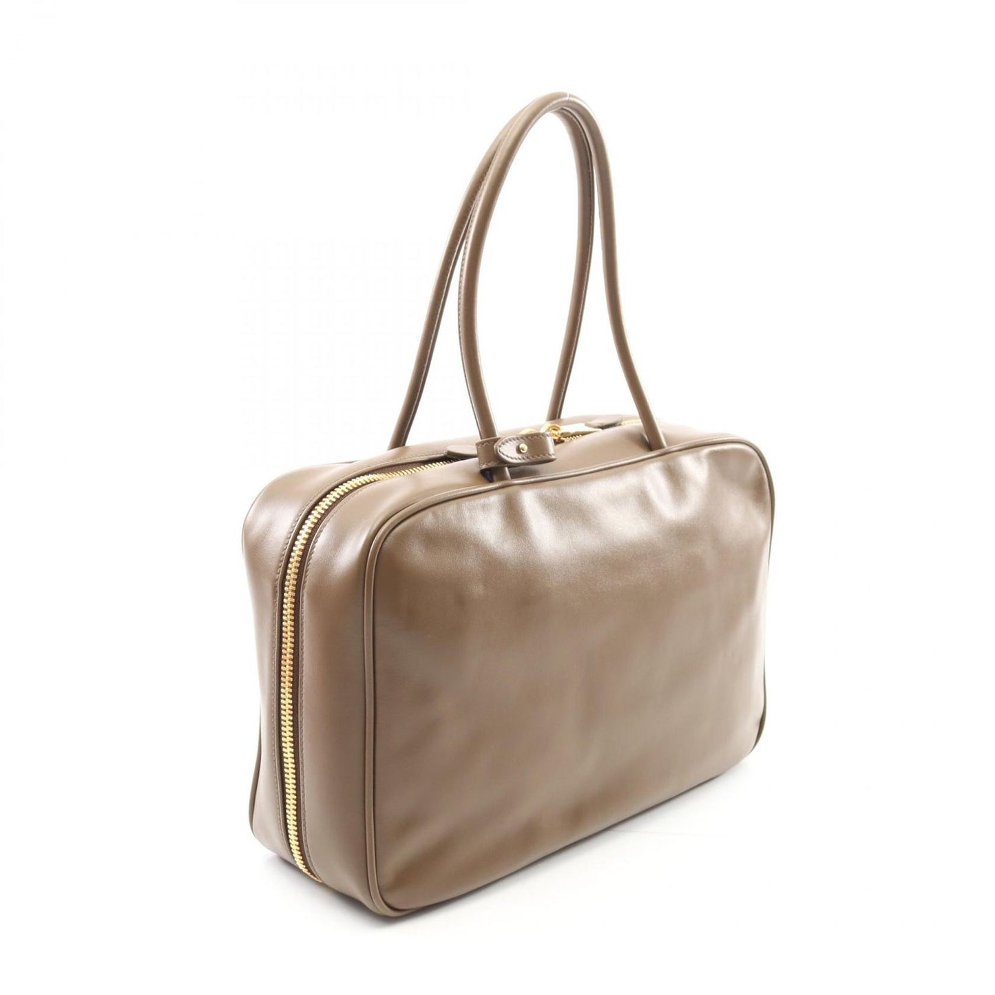 Miu Miu Bow Handbag 5BB117 in Khaki Leather - Timeless Elegance
